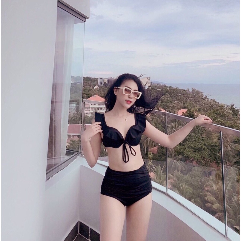 Bikini cánh tiên gọng đệm dày nâng ngực, có 2 dáng quần cạp thấp và cạp cao | BigBuy360 - bigbuy360.vn