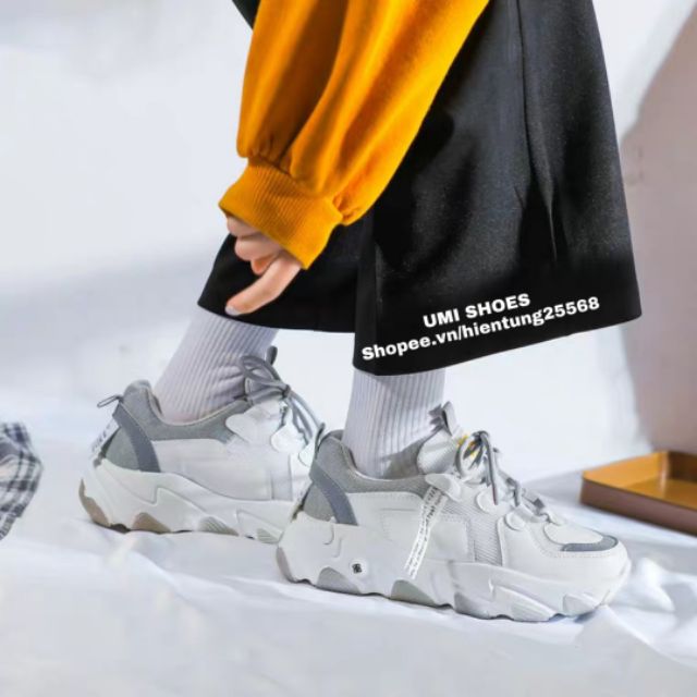 [HOT 2020] Giày thể thao nữ ulzzang đẹp mã FASHION5 nâng đế cao 5cm 2 màu xám/xanh hot mới năng động cá tính trẻ đi học | BigBuy360 - bigbuy360.vn