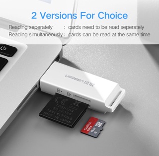 Đầu Đọc Thẻ UGREEN 3.0 Đọc Thẻ MicroSD/SD [Đen] [Chính Hãng]