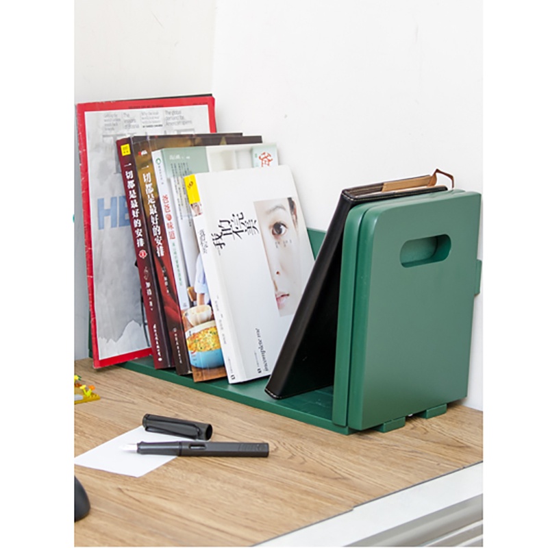 Giá chặn sách co giãn kệ chặn sách để bàn xếp gọn [ gỗ thông ] - BKDW02