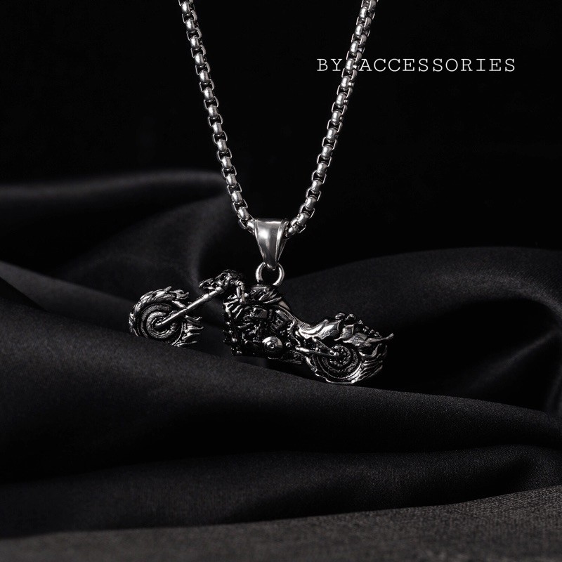 Dây chuyền titan xe moto ma tốc độ không gỉ