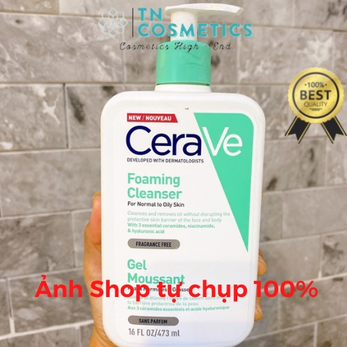 Sữa Rửa Mặt Dịu Nhẹ Dành Cho Da Dầu, Da Nhạy Cảm Cerave 236ml, 473ml SMR492