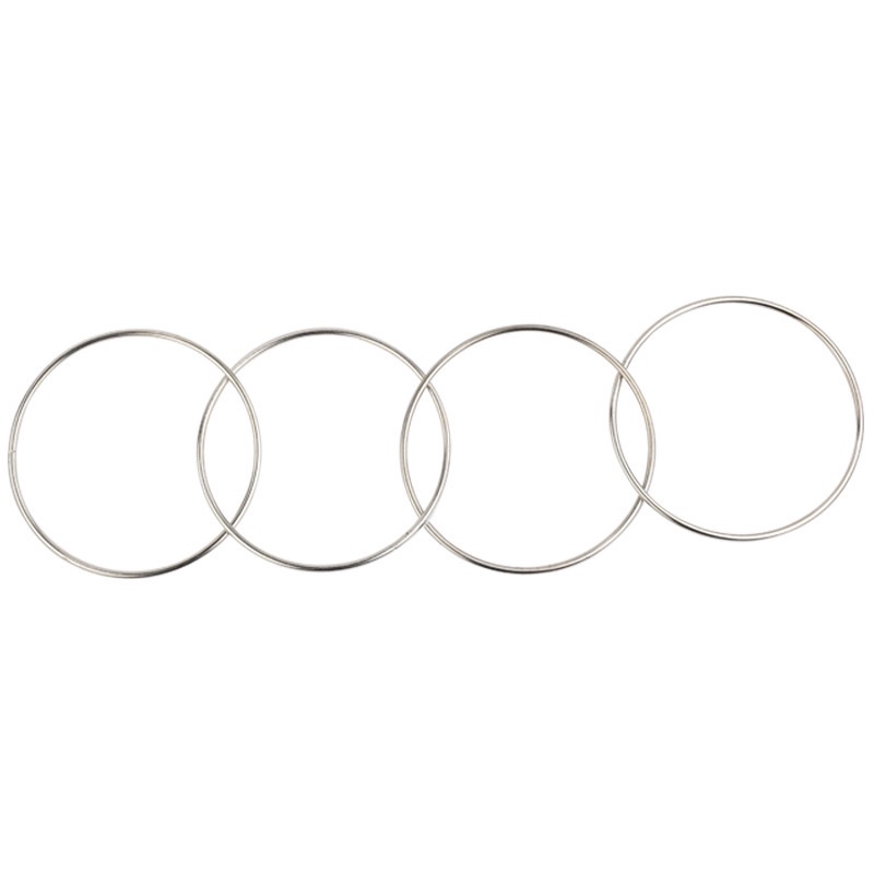 Ảo Thuật Vòng Sắt Xuyên Nhau, Ninjaring, Xuyên Ma Thuật, Đồ Chơi Kỹ Năng, Sáng Tạo, Thông Minh Cho Bé, Đạo Cụ Đường Phố