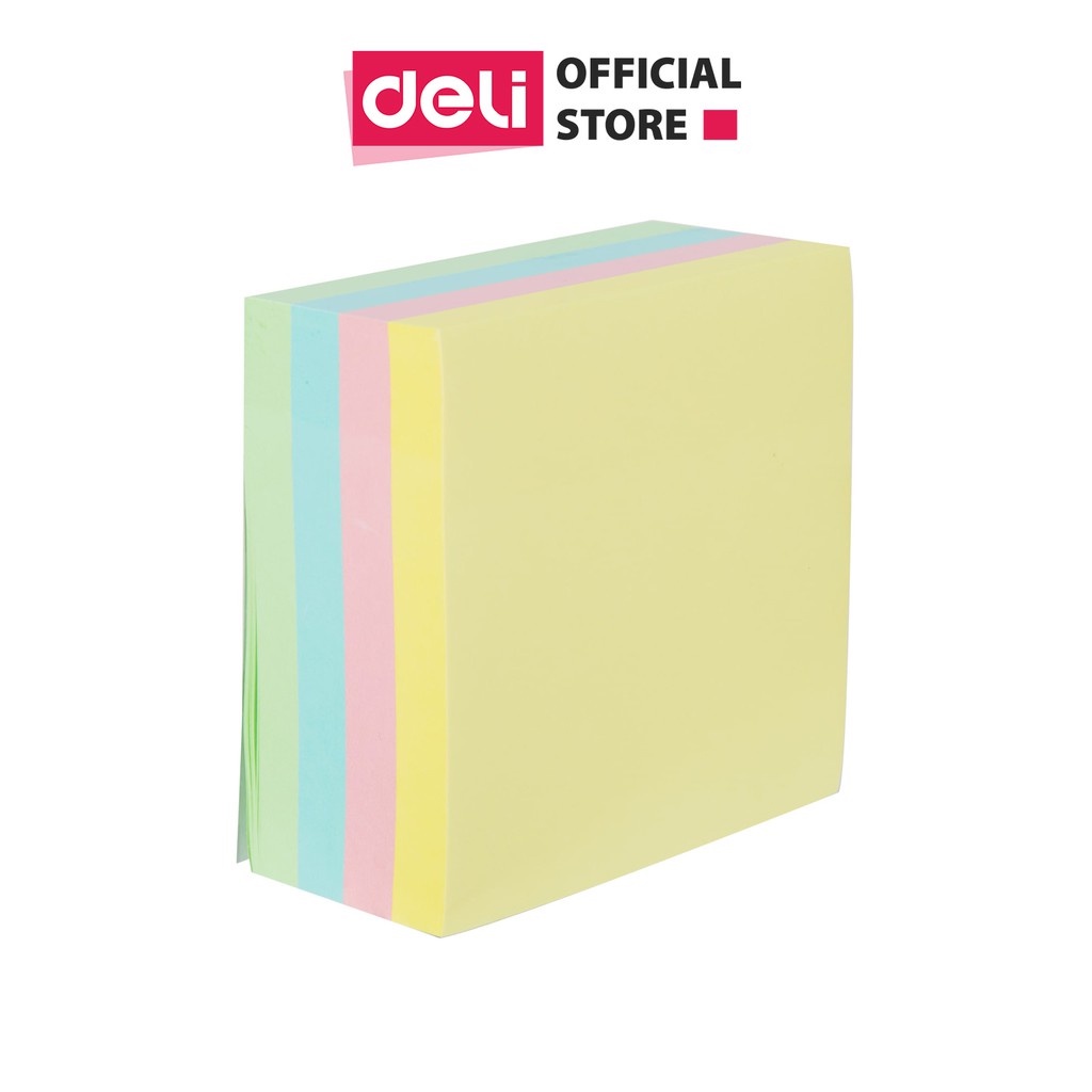 Giấy nhắn Deli, 76mm × 76mm 3''×3'', 4 x 100 tờ - 1 tệp - EA01703