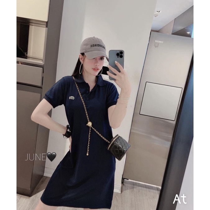 Váy đầm polo xanh than