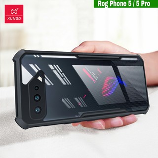 Ốp lưng XUNDD Rog Phone 5 / 5 Pro / 5s / Phone 6 / Phone 8 chống sốc lưng trong viền màu cao cấp siêu bền