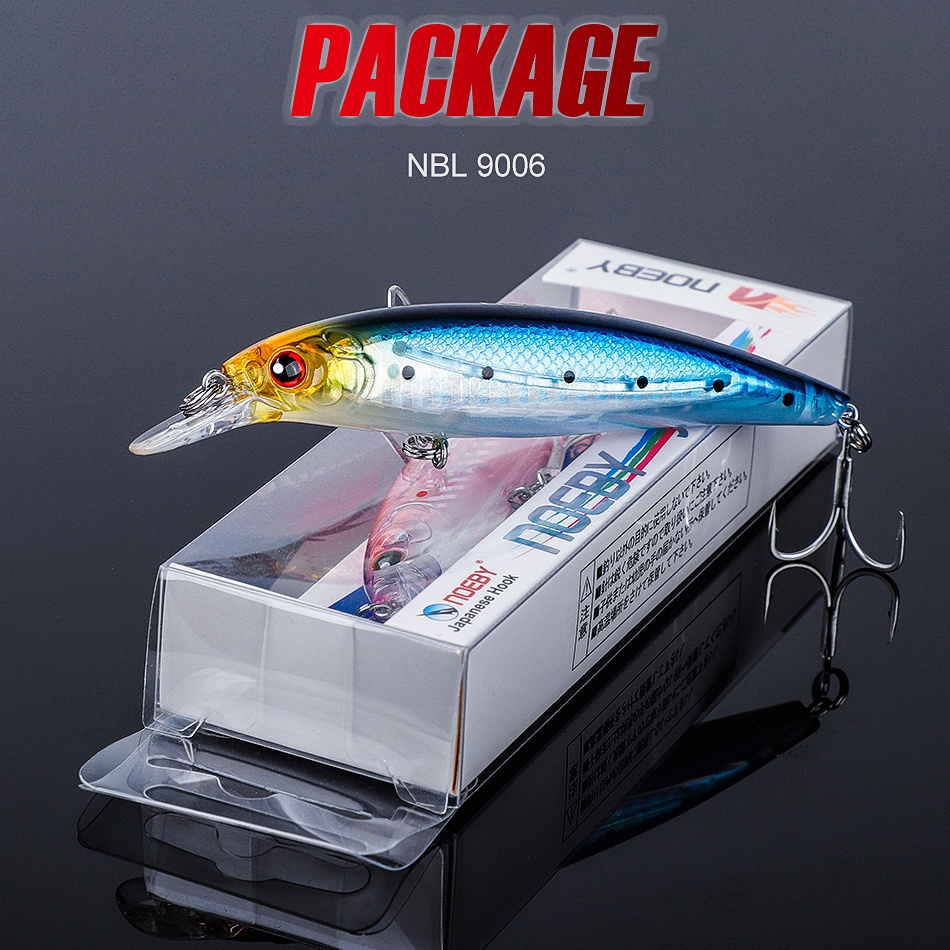 Mồi câu giả hình con cá NBL9006 10cm/13.6g 12cm/22g chuyên dụng