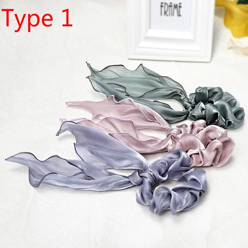 Dây Buộc Tóc Đính Nơ Xinh Xắn Cho Nữ