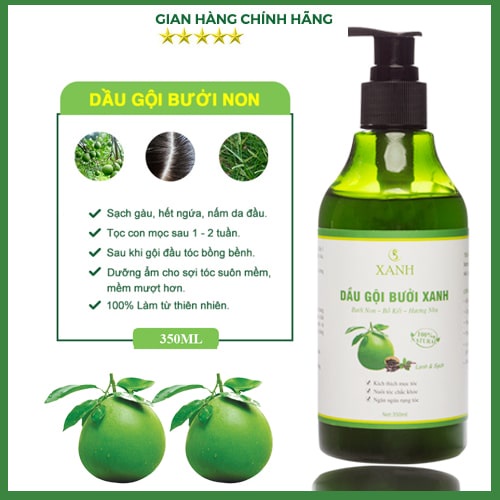 Dầu Gội Bưởi Kích Thích Mọc Tóc - Ngăn Ngừa Rụng Tóc 350ml