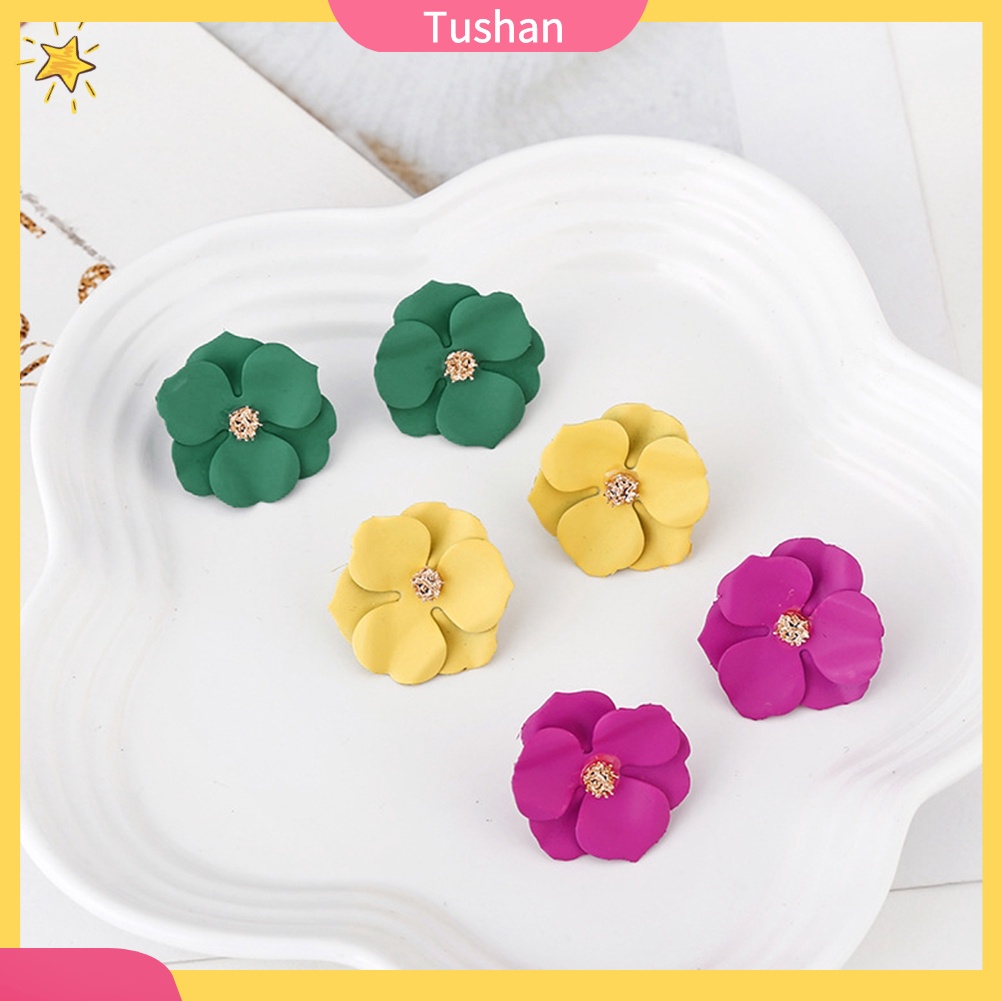 Khuyên tai nữ hình bông hoa thời trang