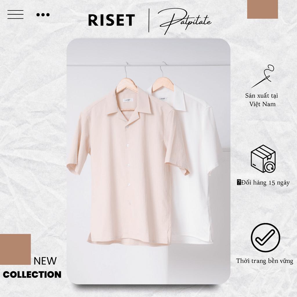 Áo sơmi nam cổ Pijama RISET tay ngắn Form Regular trẻ trung năng động