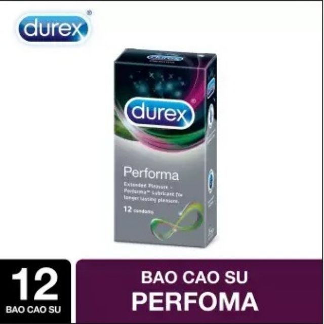 Bao Cao Su Durex Performa Tăng Hưng Phấn (Hộp 12 Bao)