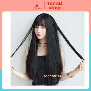 Tóc giả nữ nguyên đầu ❤FREESHIP❤ Cả đầu thẳng dài z7007