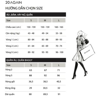 Áo sơ mi nẹp bèo 20Again ASA1144