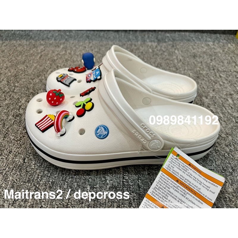 dép cross quai ngang💖FREESHIP💖dép cross quai ngang đế bánh mình unisex HNMAICROSS21