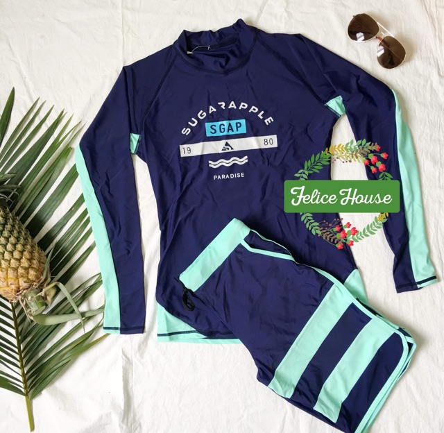 Đồ bơi nam nữ SGAP dài tay phong cách Hàn Quốc | BigBuy360 - bigbuy360.vn