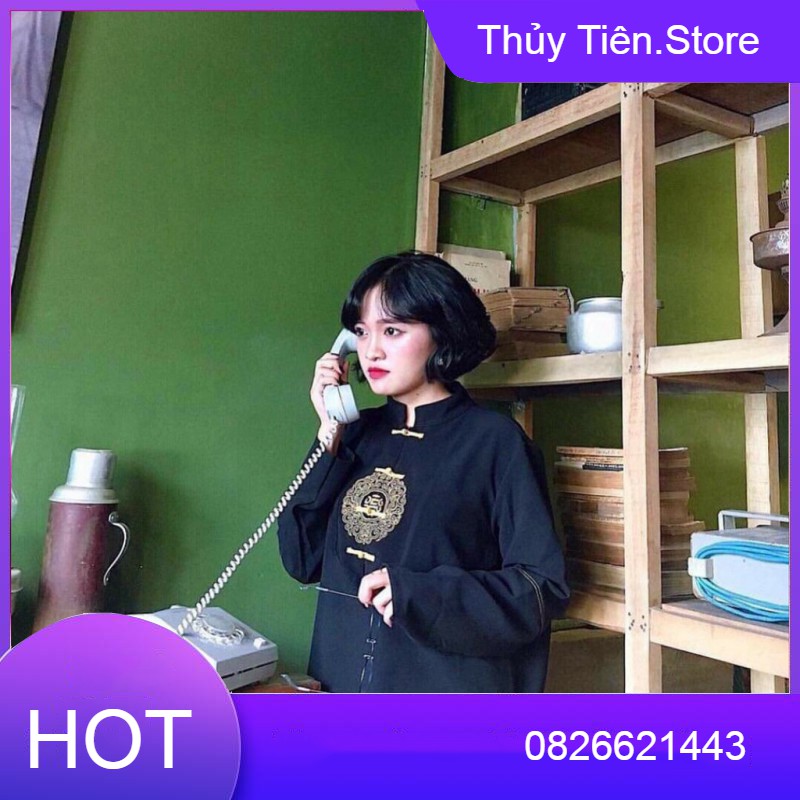 ÁO CỔ TÀU TRUNG QUỐC HARAJUKU HOA VĂN THÊU ĐỘC LẠ - (Sp sẵn) 💎 👗💝