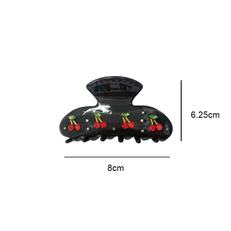 Kẹp Tóc Hình Trái Cherry Đính Đá Phong Cách Vintage Cho Nữ