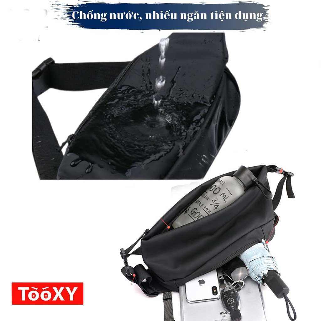 Túi đeo chéo nam dáng basic chống nước chất Liệu vải Oxford hàng cao cấp TX16