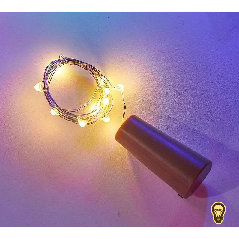Đèn led 1M đom đóm, nút chai dùng trang trí DECOR hộp quà, bánh kem, thiệp ,phòng ngủ