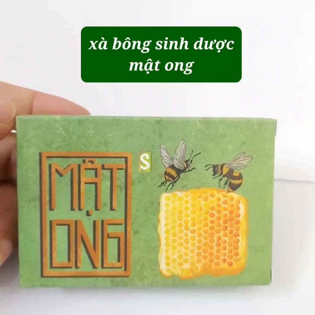 Xà bông sinh dược nghệ mật ong 100g xà phòng tắm chiết xuất nguyên chất từ thảo mộc thiên nhiên