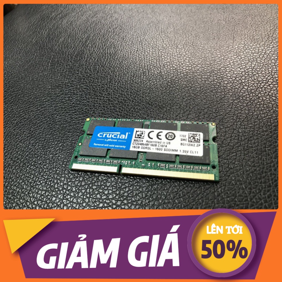 GIẢM GIÁ CỰC GẮT Ram Laptop 16Gb DDR3L (PC3L) bus 1600 tháo lắp máy chính hãng, Bảo hành 3 năm /////