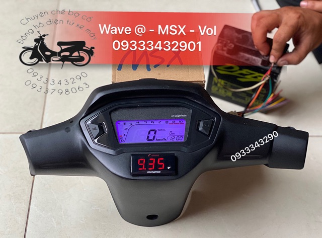 Trọn Bộ Bợ Cổ Wave @ - Wave Thái Chế Đồng Hồ Msx - Báo Vol