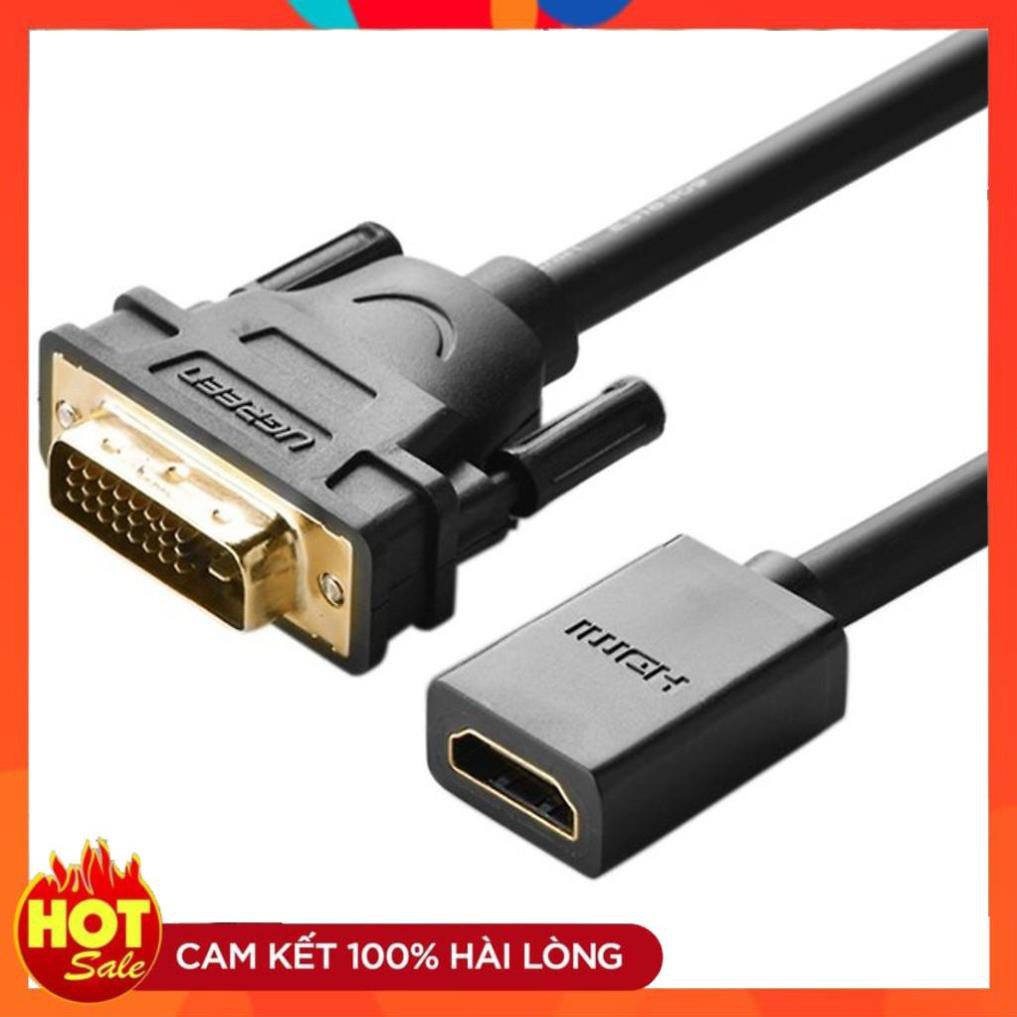 [Chính Hãng] Cáp chuyển đổi DVI to HDMI Ugreen UG-20118 chính hãng