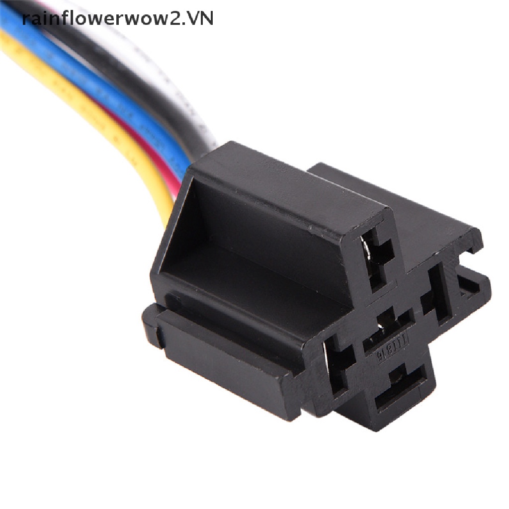 Rơ Le Ô Tô 12V 5Pin 40A 12V 5Pin Kèm Ổ Cắm Rơ Le