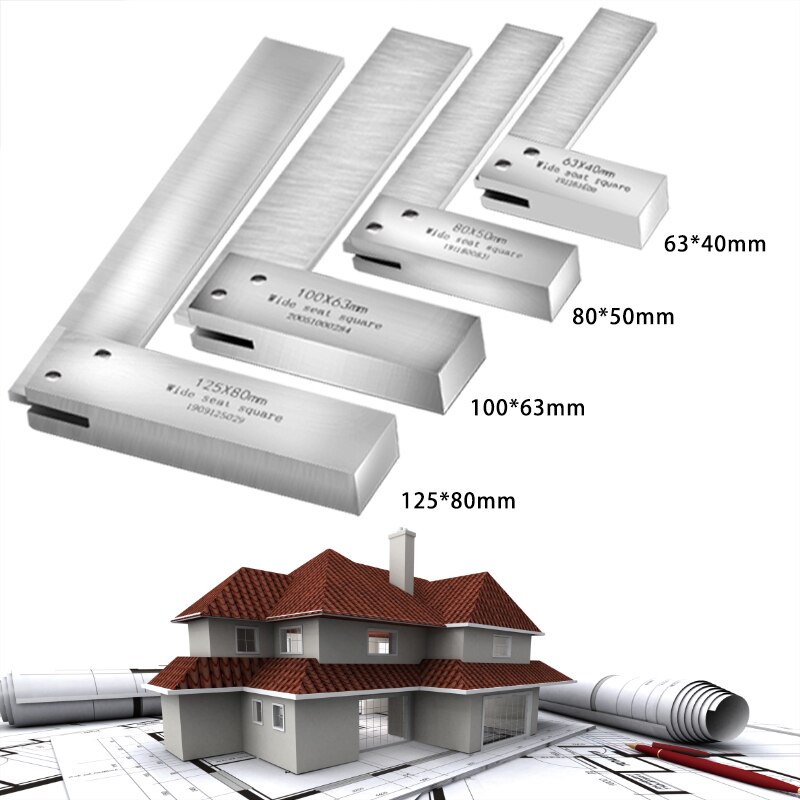 Thước Đo Góc Vuông 90 Độ Chính Xác Cao Bằng Thép Cao Cấp