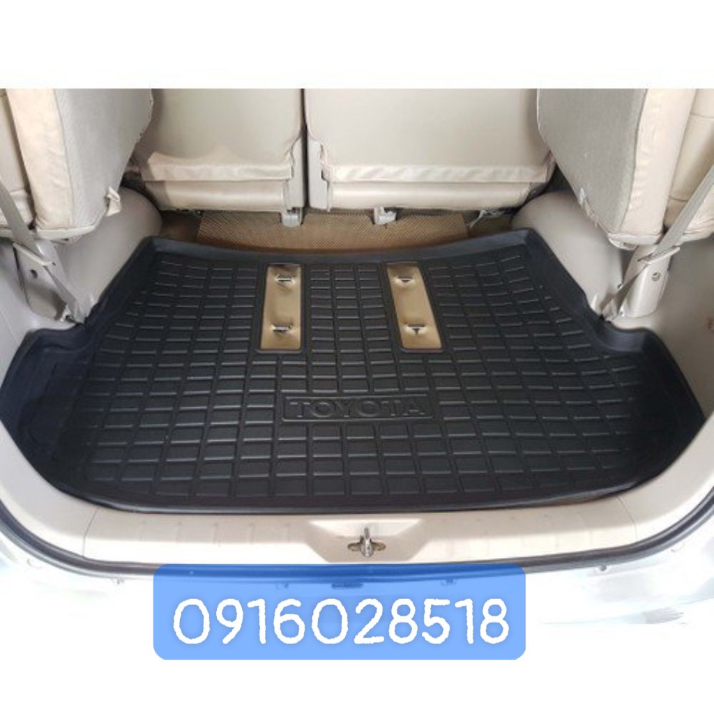 Thảm trải sàn cốp xe Toyota innova 2012 2013 2014 2015 2016 Nhựa dẻo đúc khuân, chống thấm nước, chống ẩm mốc