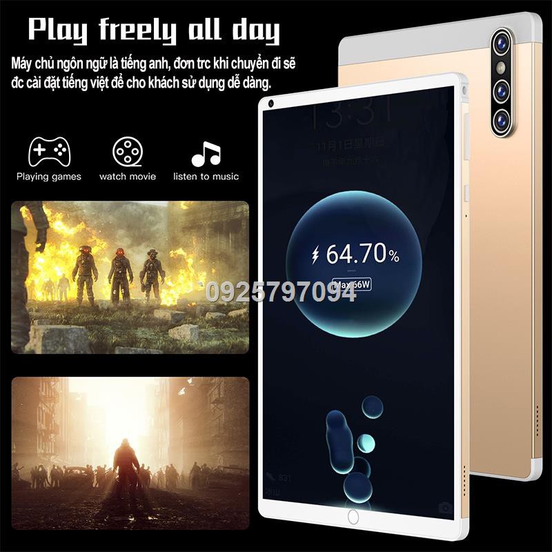 ☁Máy tính bảng 8 inch, ipad, 4 + 64GB / 6 + 128GB / 8 + 256GB, hệ điều hành Android 10.0 | BigBuy360 - bigbuy360.vn