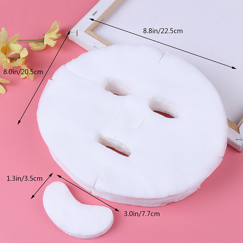 (hàng Mới Về) Set 100 Mặt Nạ Giấy Bằng Vải Không Dệt Dùng Một Lần Diy | BigBuy360 - bigbuy360.vn
