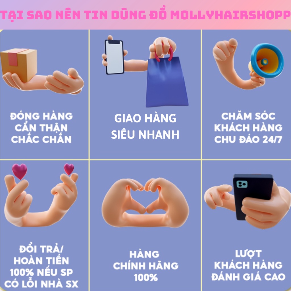 Thuốc duỗi tóc 3in1 MollyHairShopp thương hiệu Lavox, thẳng mượt, siêu dưỡng tóc, phục hồi phù hợp mọi loại tóc1000ml