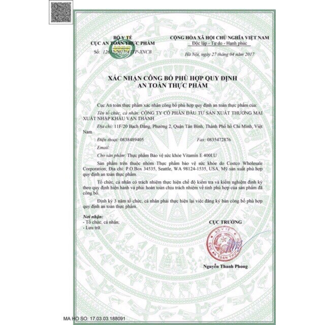 Viên uống Vitamin E đỏ Nga 270mg 30 viên [date t7/2022] | Thế Giới Skin Care