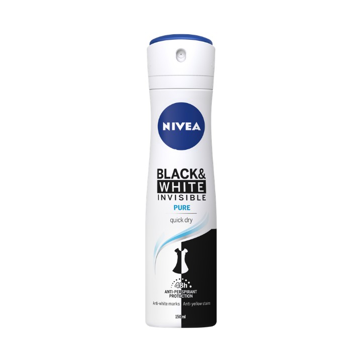 Xịt Khử Mùi Nữ Nivea Black&amp;White 150ml