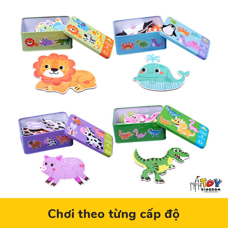 Bộ Đồ Chơi Xếp Hình - Giúp Bé Sáng Tạo Theo Chủ Đề Động Vật, Giao Thông, Màu Sắc...