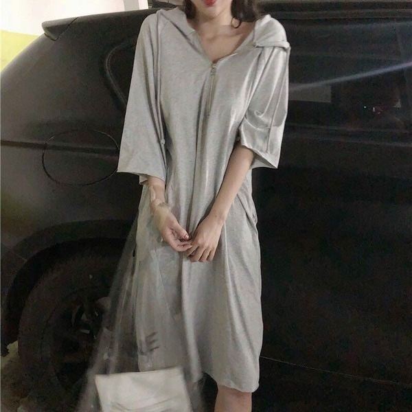 Đầm hoodie Perty tay lửng thời trang xinh xắn cho nữ