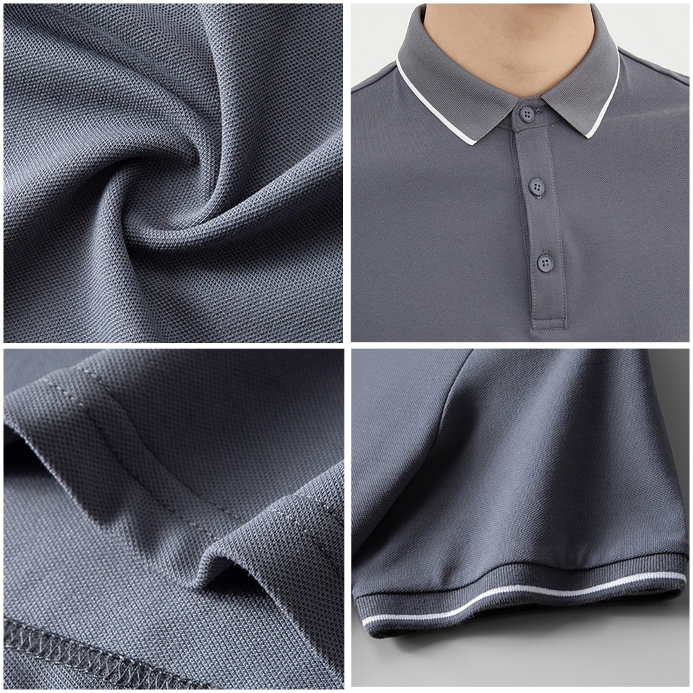 Áo thun POLO nam phối viền Trắng đủ 3 màu vải cá sấu Cotton xuất xịn, chuẩn form trẻ trung, thanh lịch - Trady Fashion | BigBuy360 - bigbuy360.vn