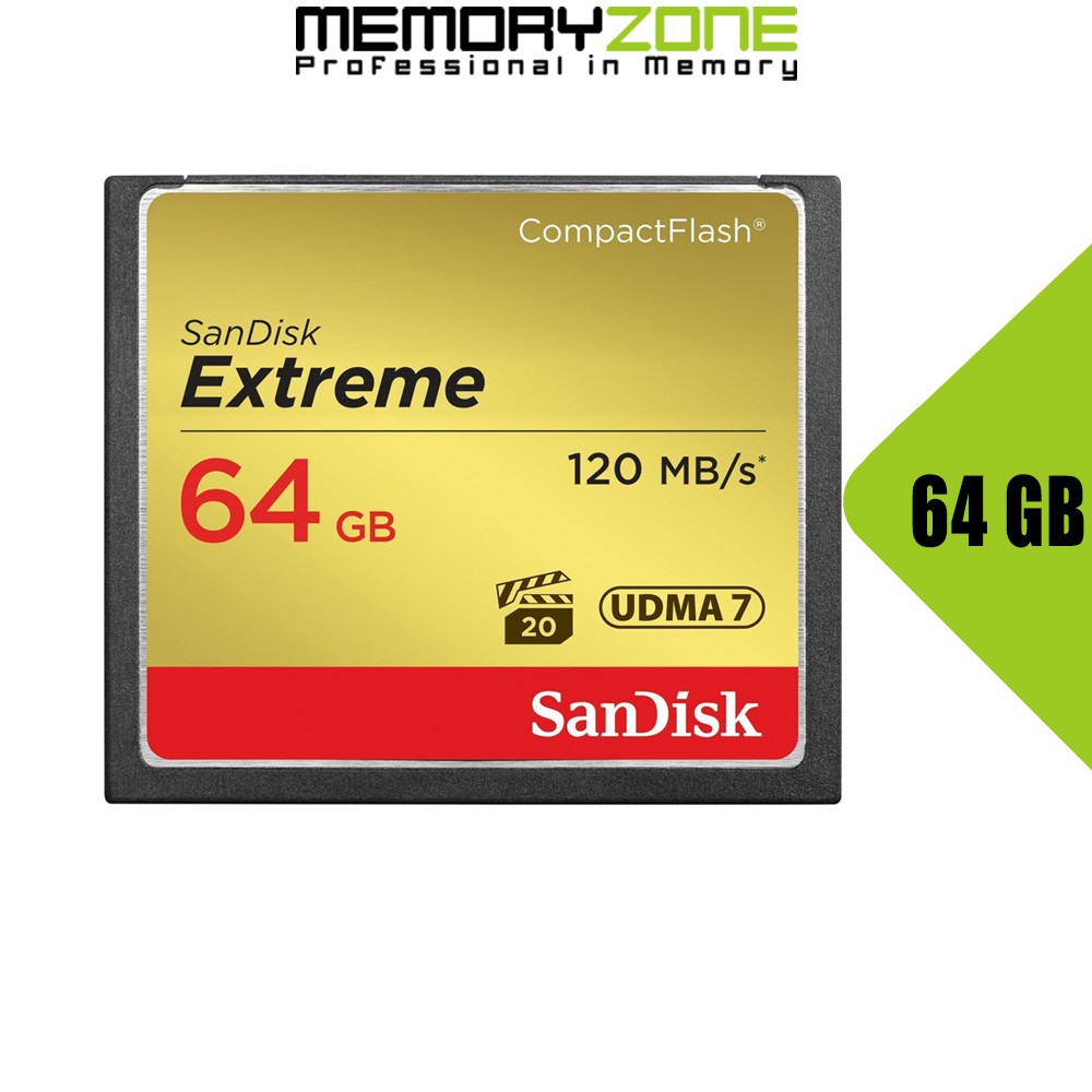 Thẻ Nhớ CompactFlash (CF) SanDisk Extreme 64GB 800X SDCFXSB064GG46