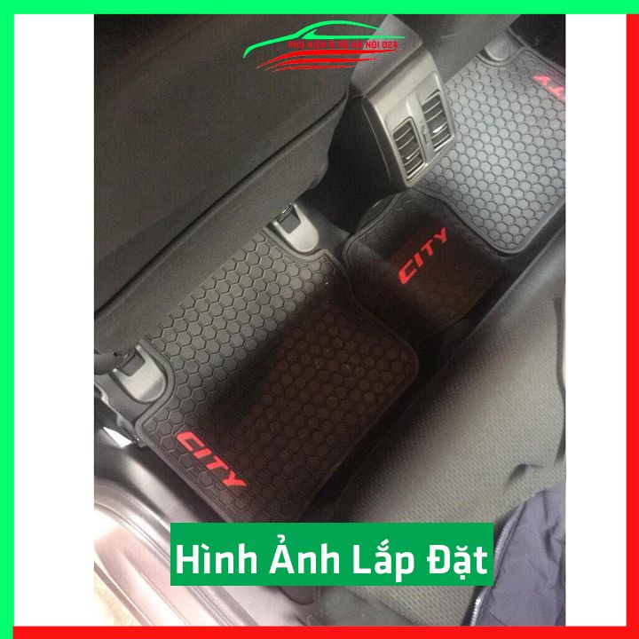 Thảm lót sàn cao su cho xe City 2015-2023 hàng chuẩn theo xe chịu lực tốt
