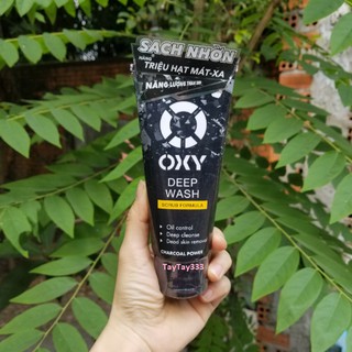 Kem Rửa Mặt Có Hạt Sạch Sâu Oxy Deep Wash (100g)