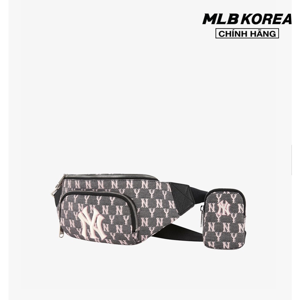 [CHÍNH HÃNG] TÚI BAO TỬ MLB Jacquard Cross Bag New York Yankees MONOGRAM - *LIGHTING* - 32BGCA011-50L