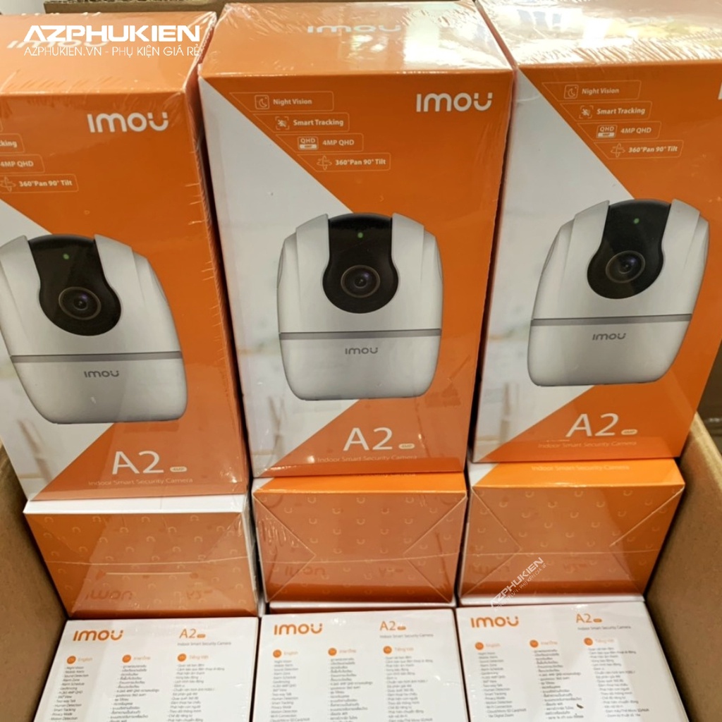 Camera wifi trong nhà 360 IMOU A2 A22EP 4MP 2K 2022, báo động, đàm thoại 2 chiều - Hàng chính hãng - Bảo hành 2 năm