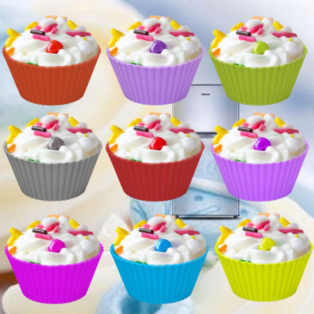 Daphne Cốc Silicon Làm Bánh Cupcake / Muffin Có Thể Tái Sử Dụng Diy