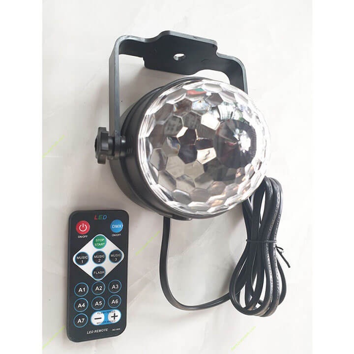 Đèn Led Xoay Trang Trí 7 Màu Chớp Nháy Theo Nhạc Cho Sân Khấu, Quán Bar, Vũ Trường, Trang Trí Ngày Tết