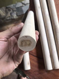 Thanh gỗ tròn 3cm, dài40cm đến 60cm