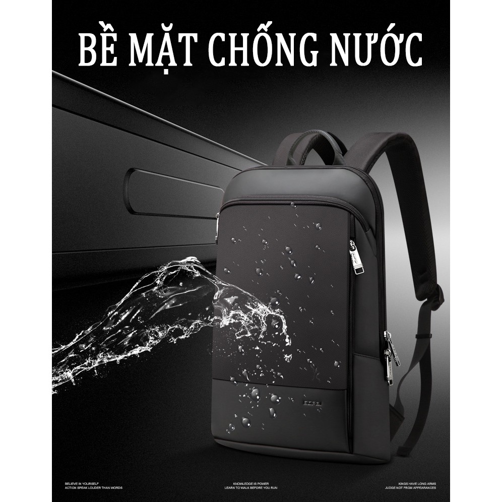 Balo công sở cao cấp đựng laptop 16 Inch chính hãng BOPAI 851- 023331 siêu mỏng nhẹ