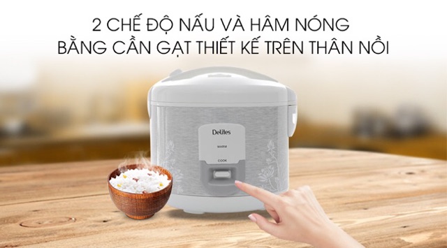 Nồi cơm điện Delites 1.8 lít NCG1805 trưng bày 99% | BigBuy360 - bigbuy360.vn