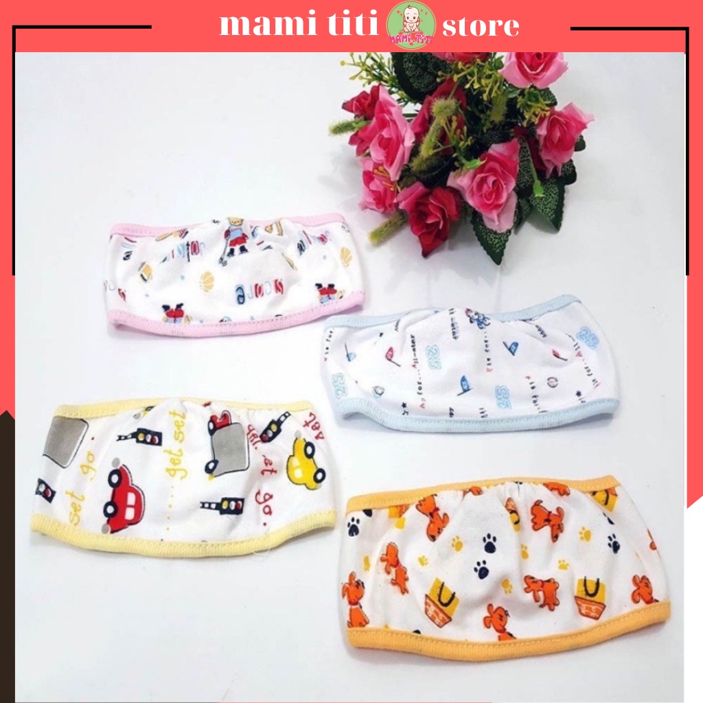 Mũ che thóp cho bé sơ sinh, Che Thóp Họa Tiết Cute HẰNG TRANG Kiểu Dán Tiện Lợi Cho Bé